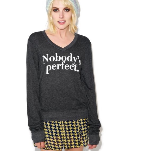 WILDFOX "NOBODY'S PERFECT" BEACH JUMPER.. - Picture 1 of 4